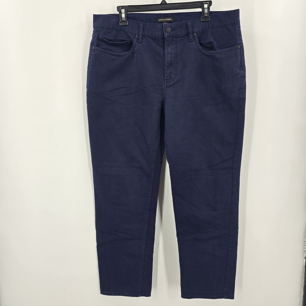 Banana Republic Pants Men's 34x30 Navy‎ Blue Flat Front
